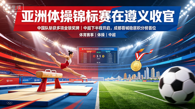 亚洲体操锦标赛遵义开赛 中国女团夺金 柯沁沁张清颖包揽全能金银牌