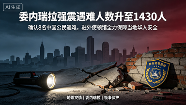 委内瑞拉连发7.2/7.5级强震 遇难升至1430人 6.8万人失联灾区救援艰难