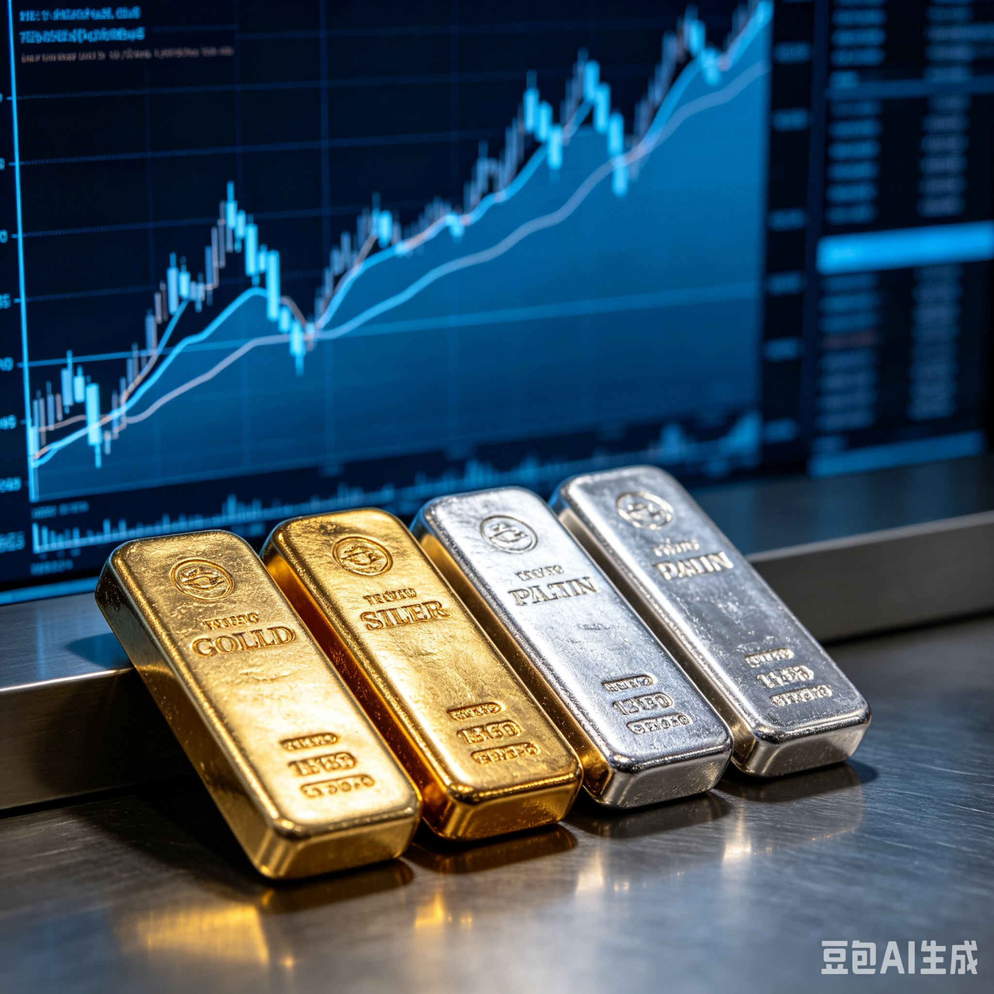 贵金属价格走势示意图
