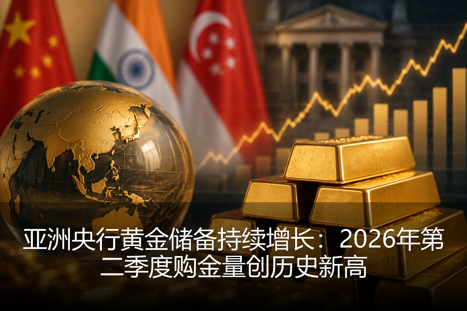 亚洲央行黄金储备持续增长：2026年第二季度购金量创历史新高