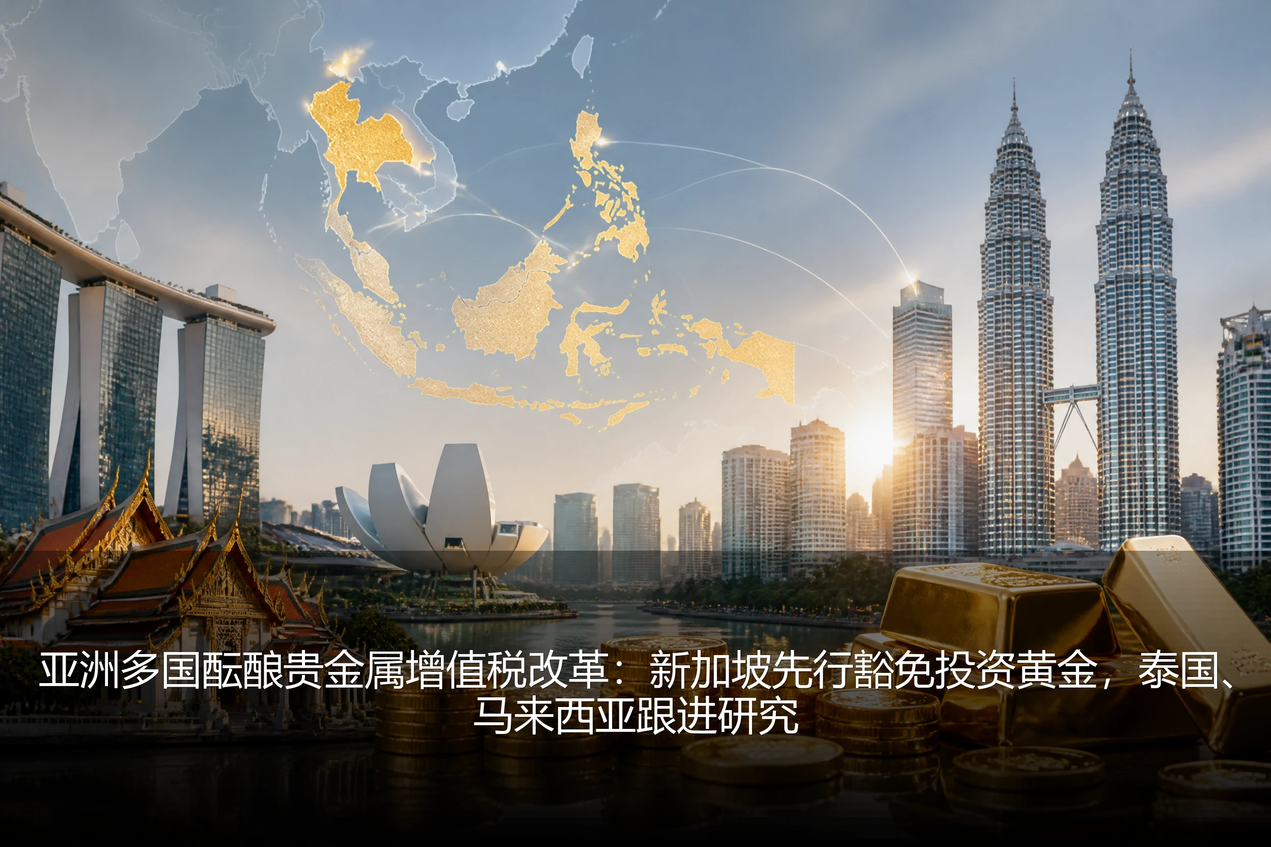 亚洲多国酝酿贵金属增值税改革：新加坡先行豁免投资黄金，泰国、马来西亚跟进研究