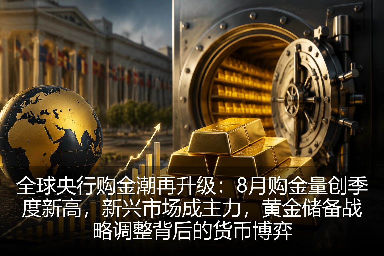 全球央行购金潮再升级：8月购金量创季度新高，新兴市场成主力，黄金储备战略调整背后的货币博弈